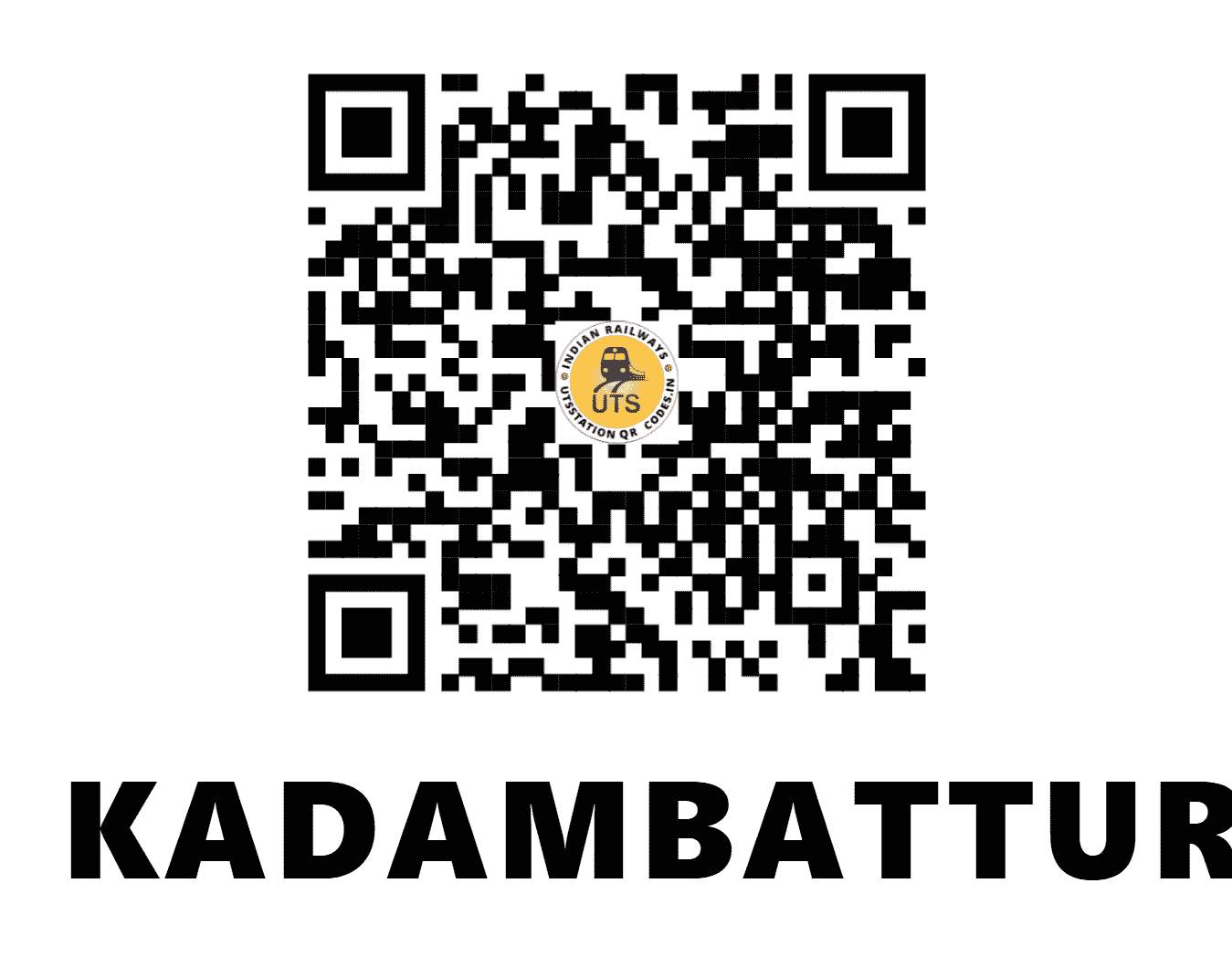 UTS QR Code for KADAMBATTUR - KBT (SR - TAMIL NADU)